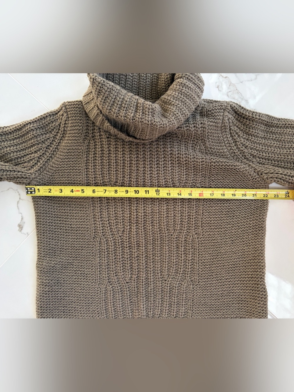Banana Republic Chunky Cowl Neck Sweater - Olive - Picture 7 of 8
